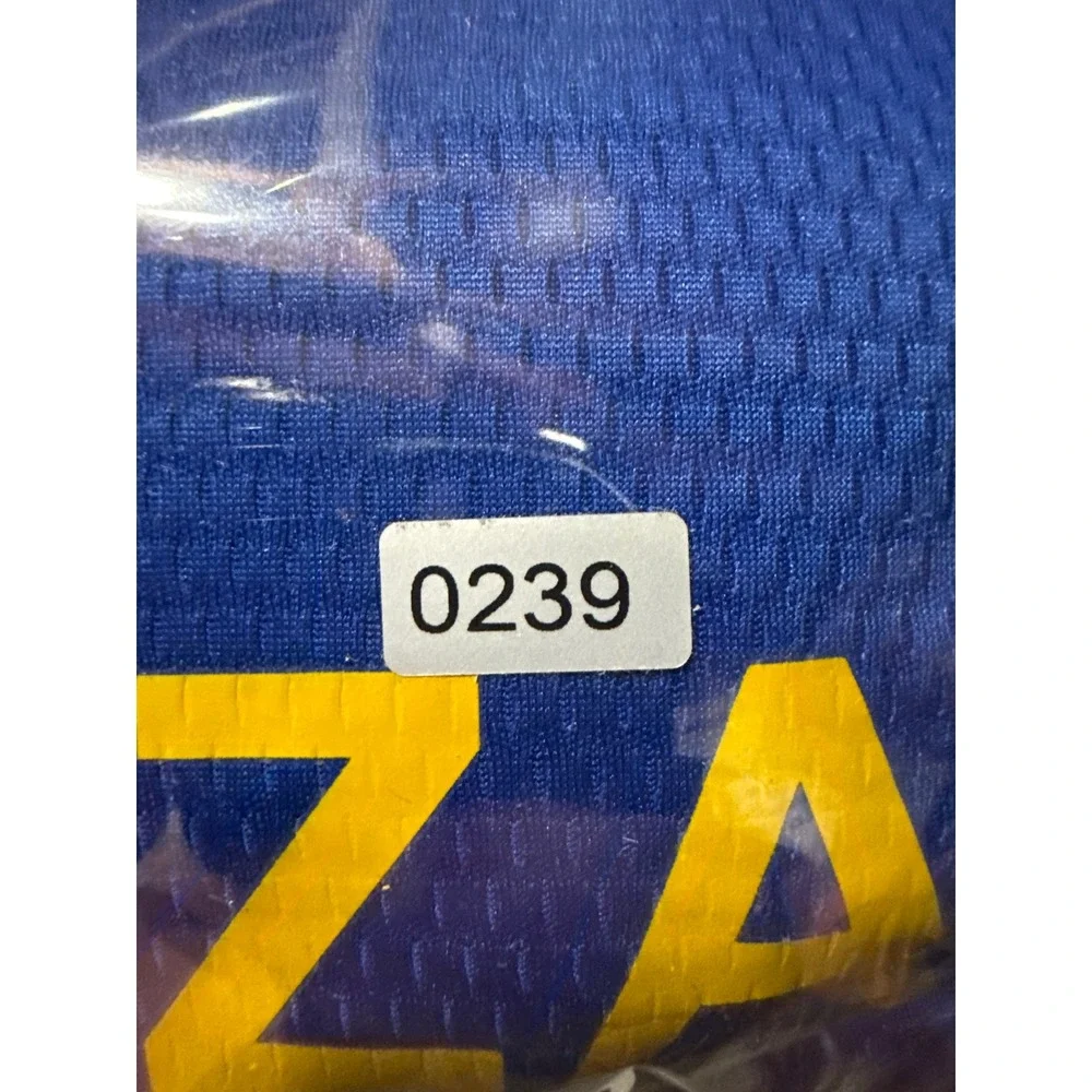 Adidas Tanzania Soccer Jersey Mens Medium Blue Short Sleeve Aeroready Shirt